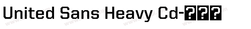 United Sans Heavy Cd字体转换